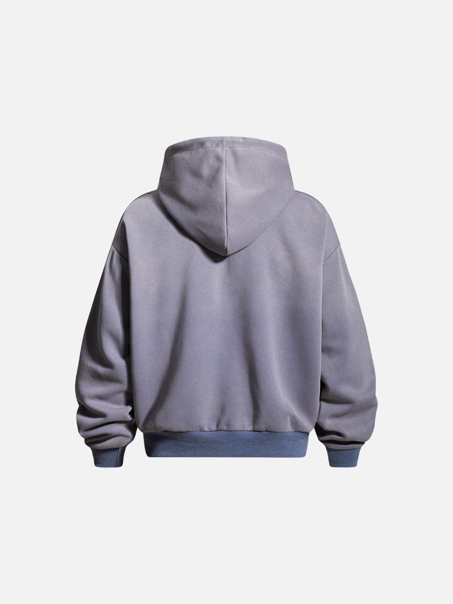 Gradient graphic jacket styled as casual outerwear