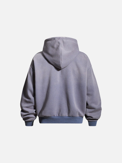 Gradient graphic jacket styled as casual outerwear