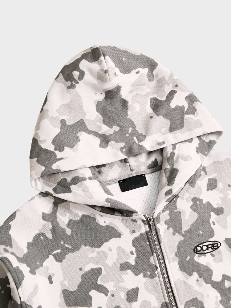 Revelse™ Oversized French Terry Camo Tracksuit Set