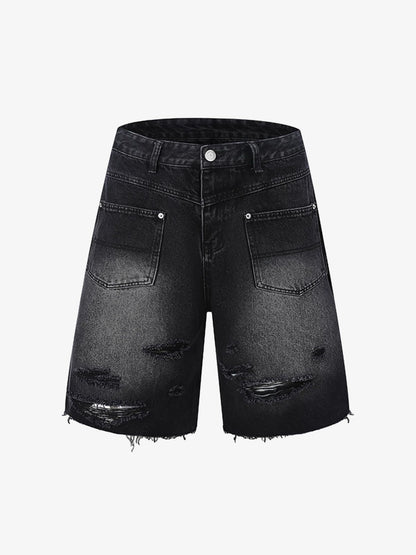 Revelse™ Men's Ripped Distressed Denim Jacket and Pants Set