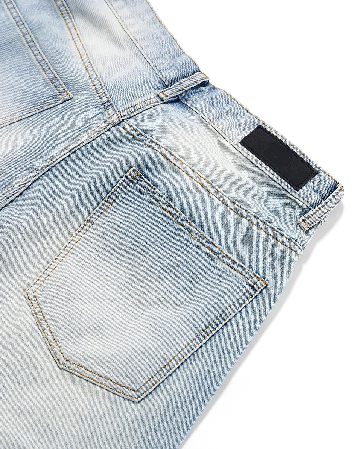 Revelse™ Men's Denim Metal Buckle Baggy Jorts
