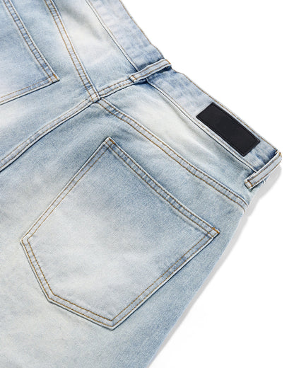 Revelse™ Men's Denim Metal Buckle Baggy Jorts