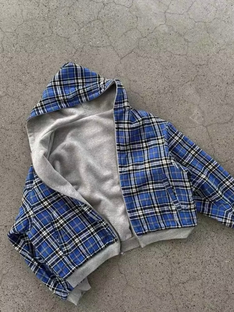 Revelse™ Reversible Hooded Patchwork Polyester Jacket