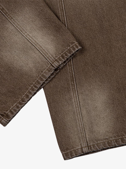 Revelse™ Vintage Washed Workwear Barrel Jeans
