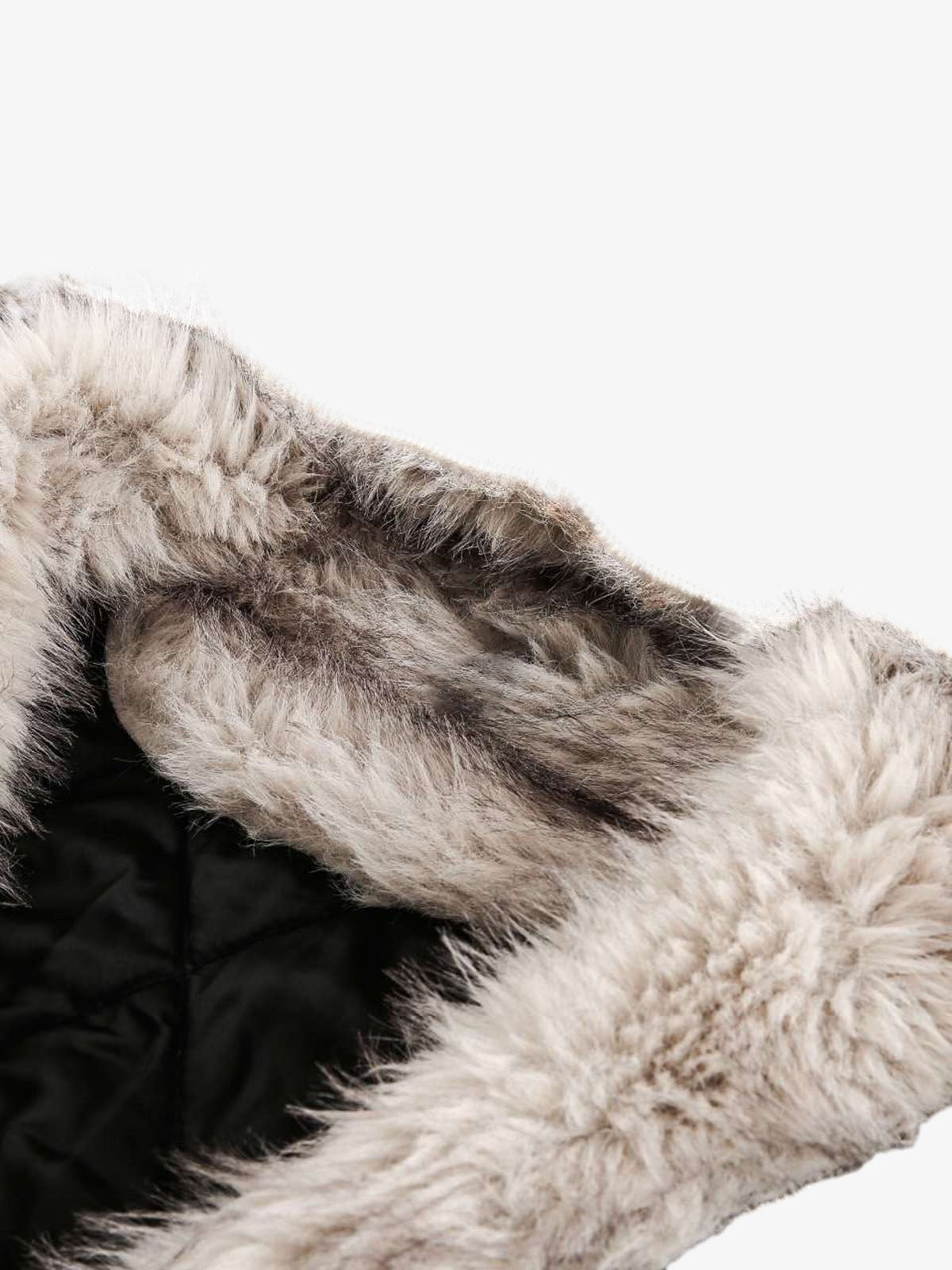 Revelse™ Washed Cotton Fur Hooded Jacket