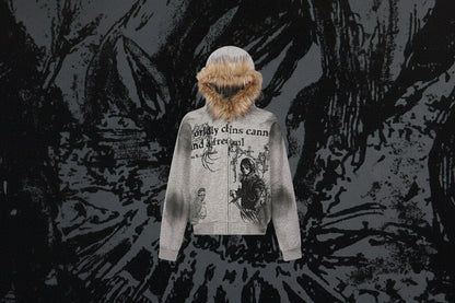 Revelse™ Graphic Print Hooded Jacket for Men