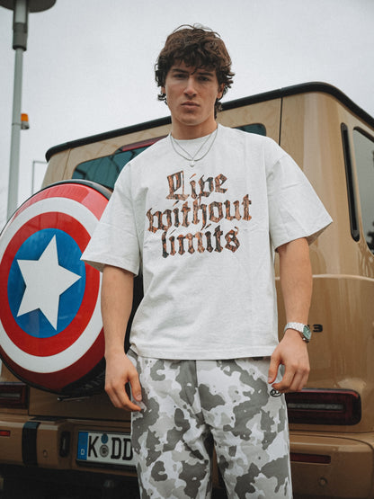 Revelse™ Oversized Cotton Camo Graphic T-Shirt