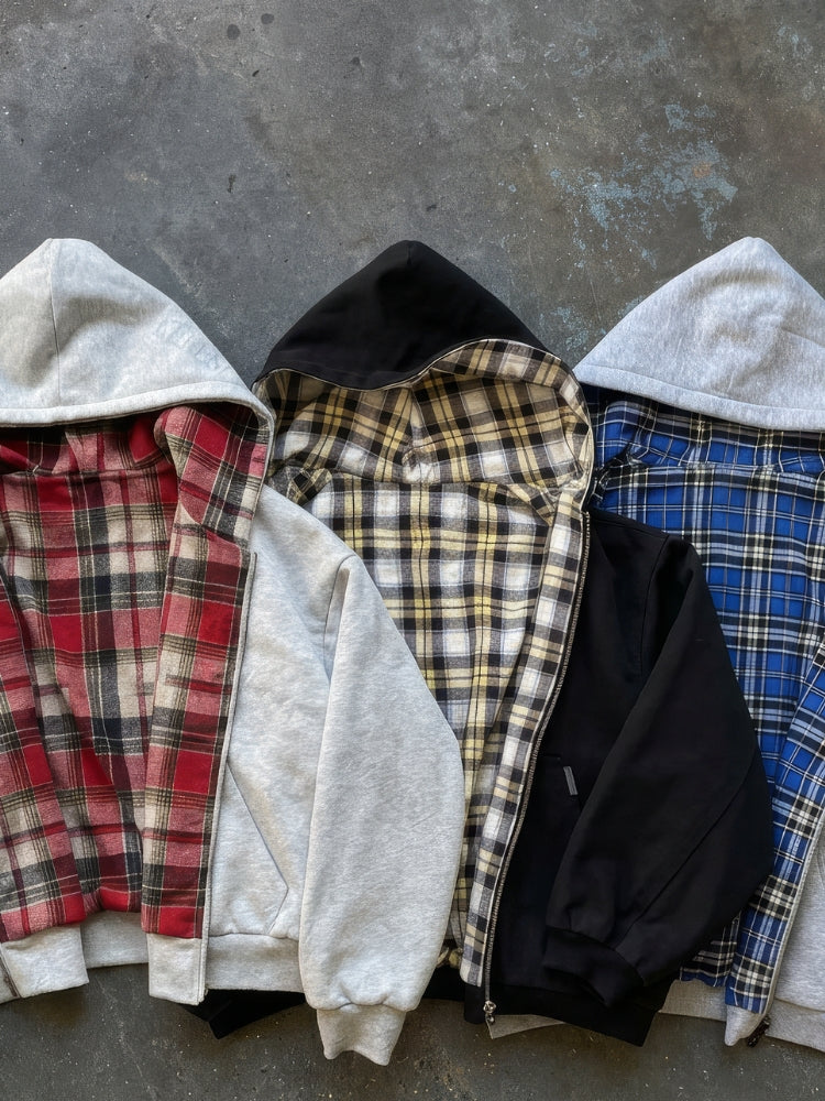 Revelse™ Reversible Hooded Patchwork Polyester Jacket