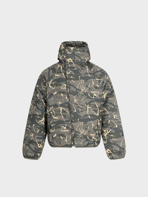 Revelse™ Camouflage Insulated Quilted Jacket With Side Zipper