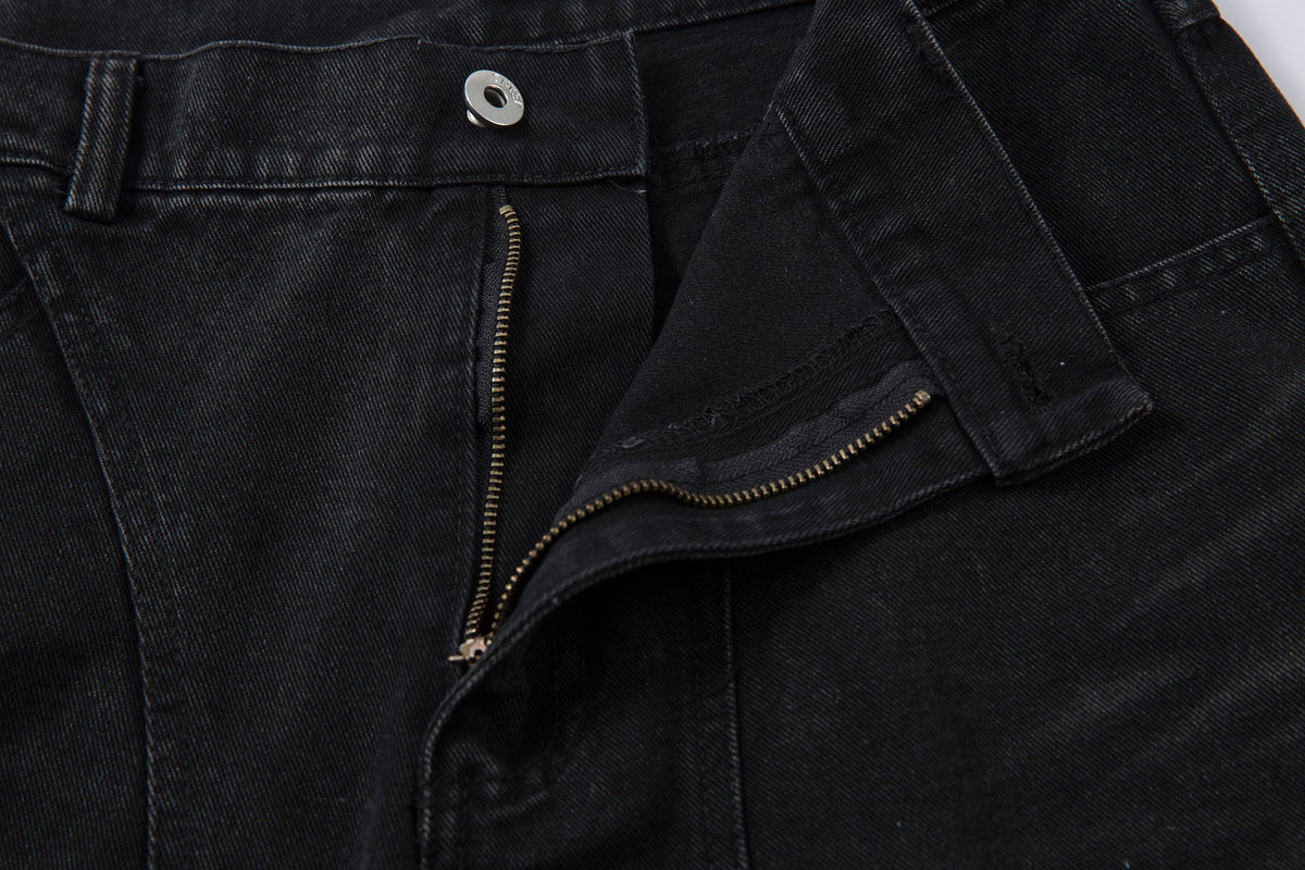 Revelse™ Distressed Washed Multi-Pocket Denim Jeans