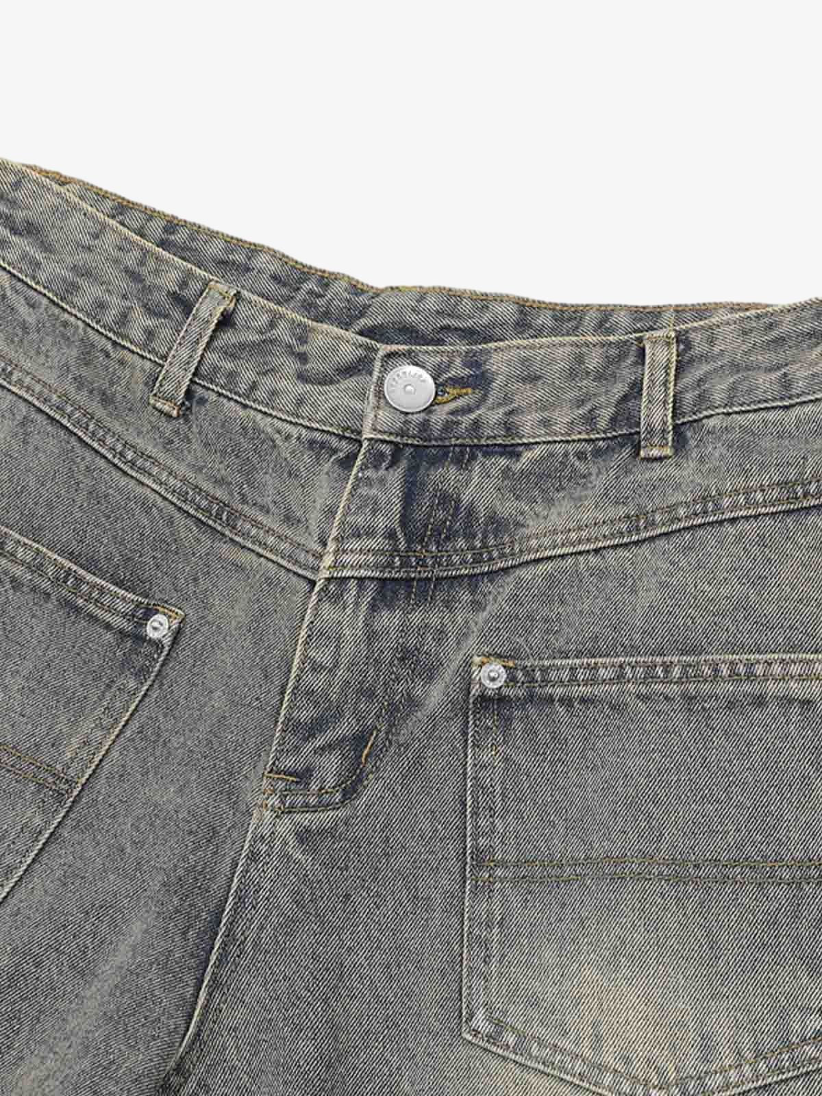 Revelse™ Men's Ripped Distressed Denim Jacket and Pants Set