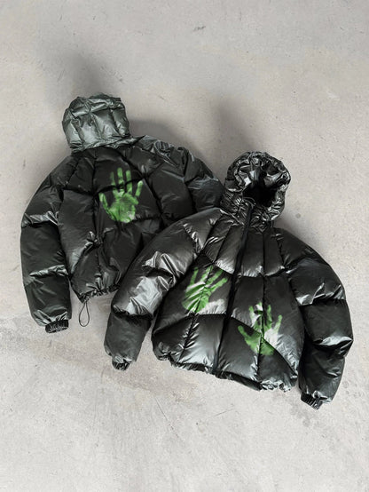 Heat-Reactive Colour-Changing Hooded Padded Coat