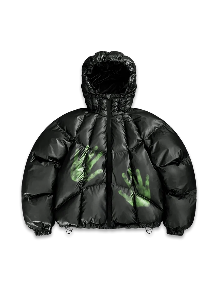 Heat-Reactive Colour-Changing Hooded Padded Coat