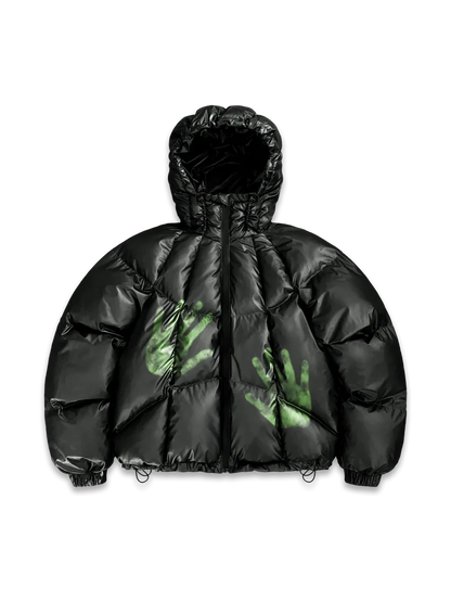 Heat-Reactive Colour-Changing Hooded Padded Coat