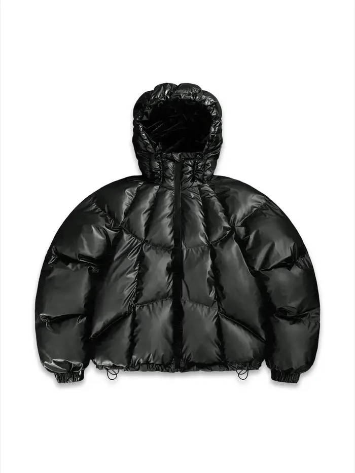Heat-Reactive Colour-Changing Hooded Padded Coat