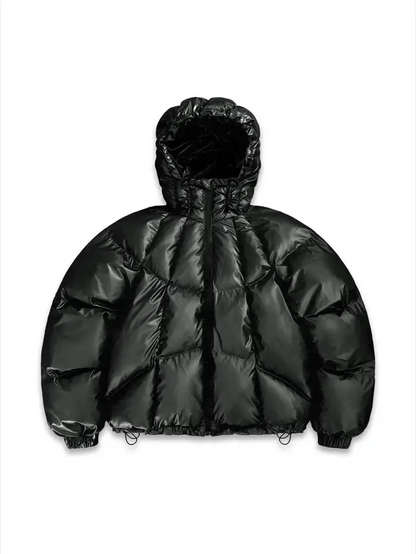 Heat-Reactive Colour-Changing Hooded Padded Coat