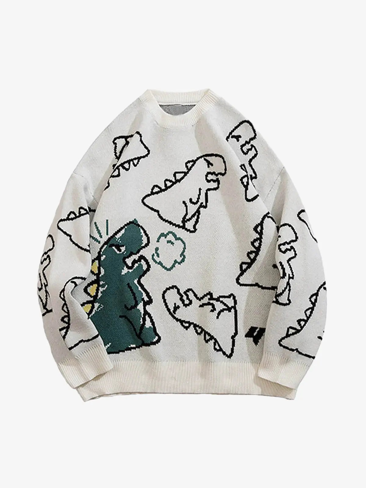 Revelse™ Cartoon Dinosaur Printed Sweater