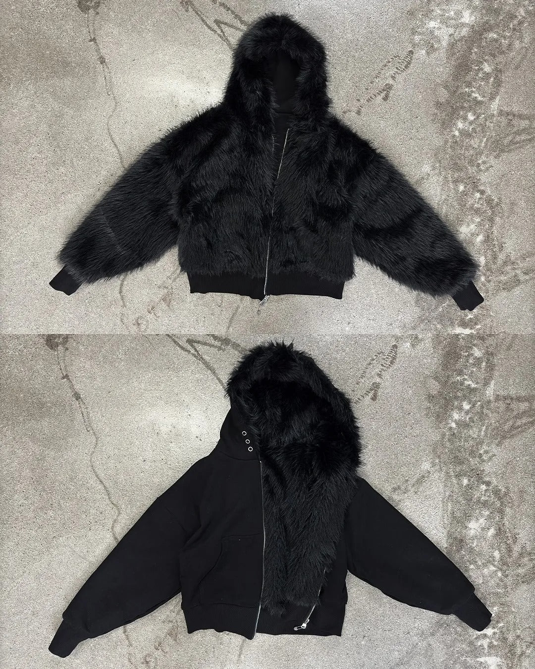 Revelse™ Yeti Fut Reversible Zip Hoodie