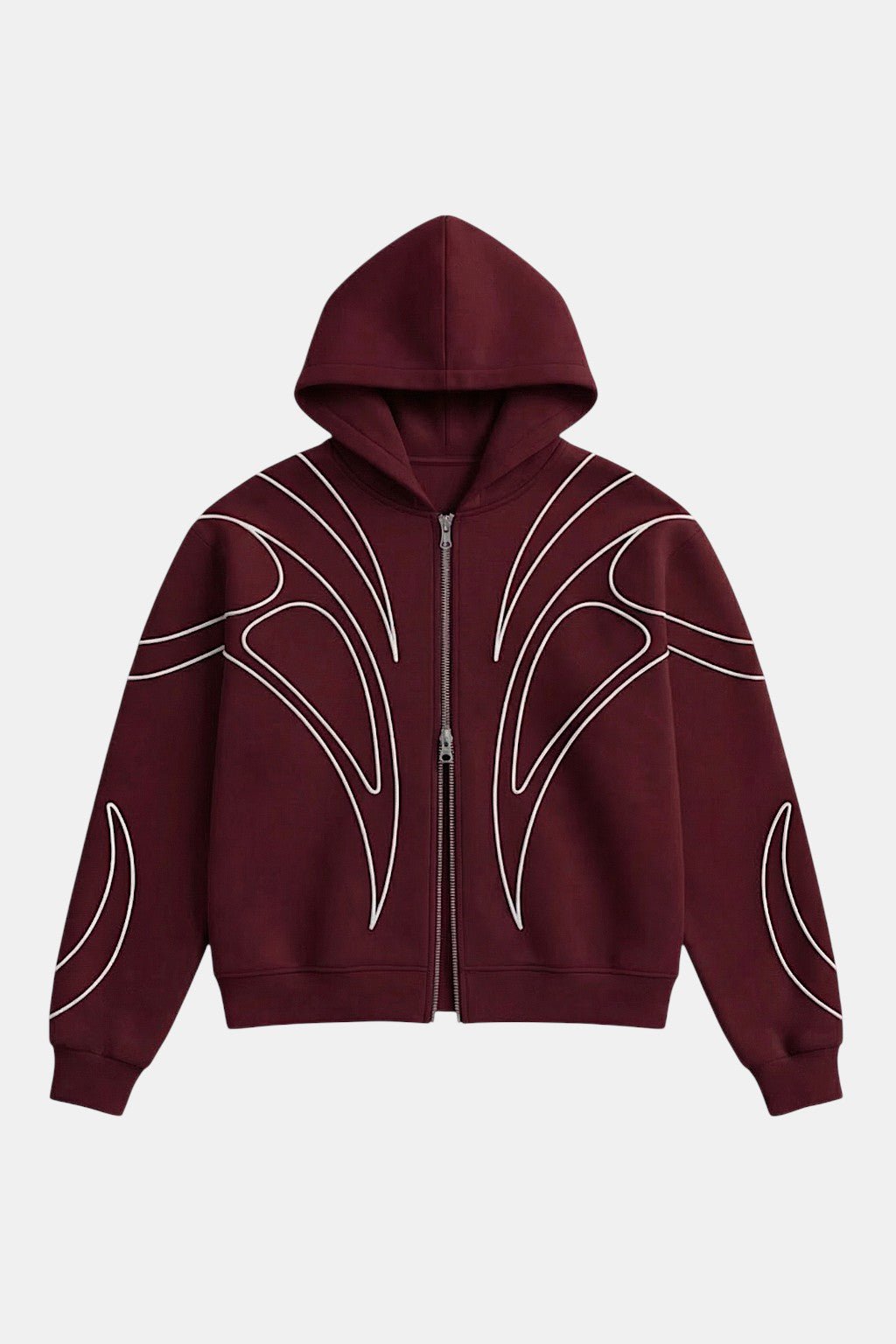 Y2K cyber sweatshirt shown in a relaxed fit