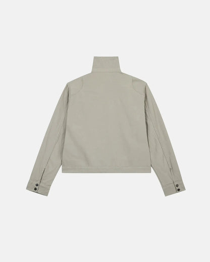 Boxy workwear jacket styled as an everyday outer layer