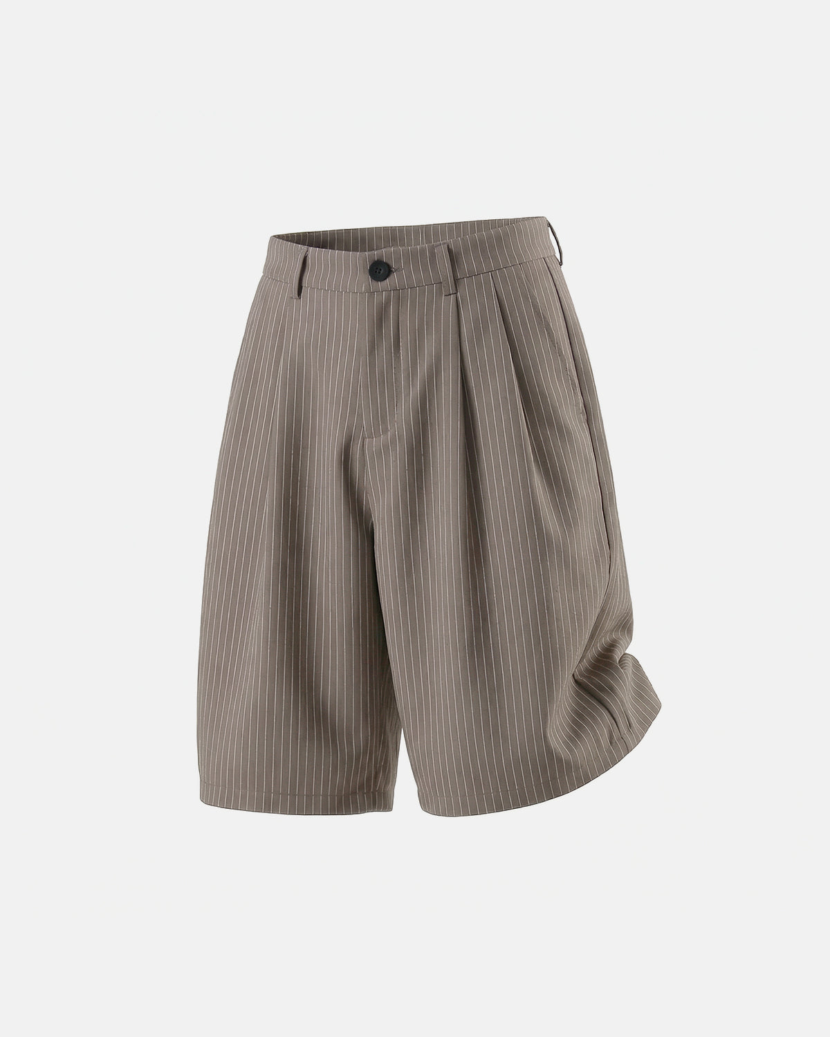 Men's Pinstripe Pleated Tailored Shorts