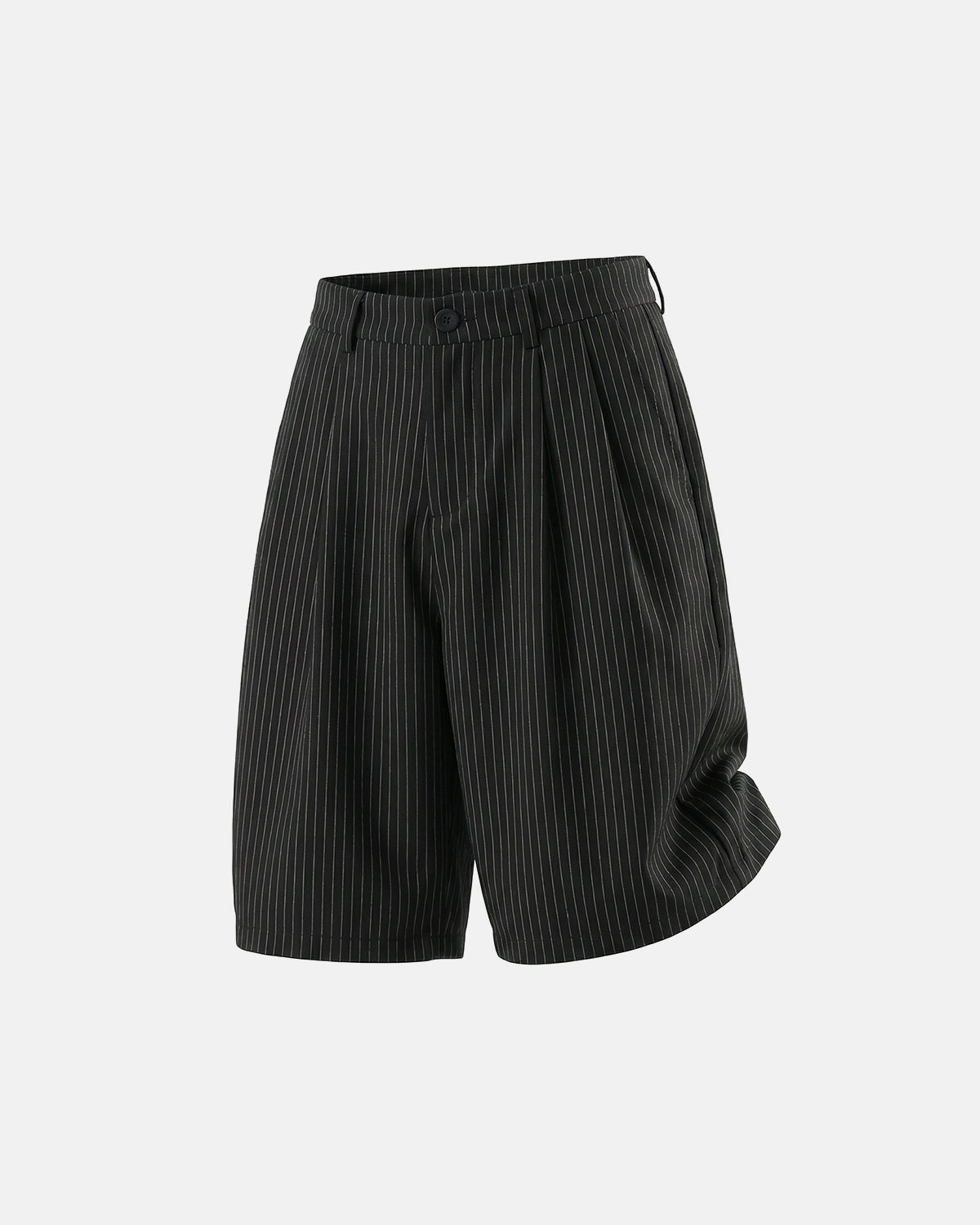Men's Pinstripe Pleated Tailored Shorts