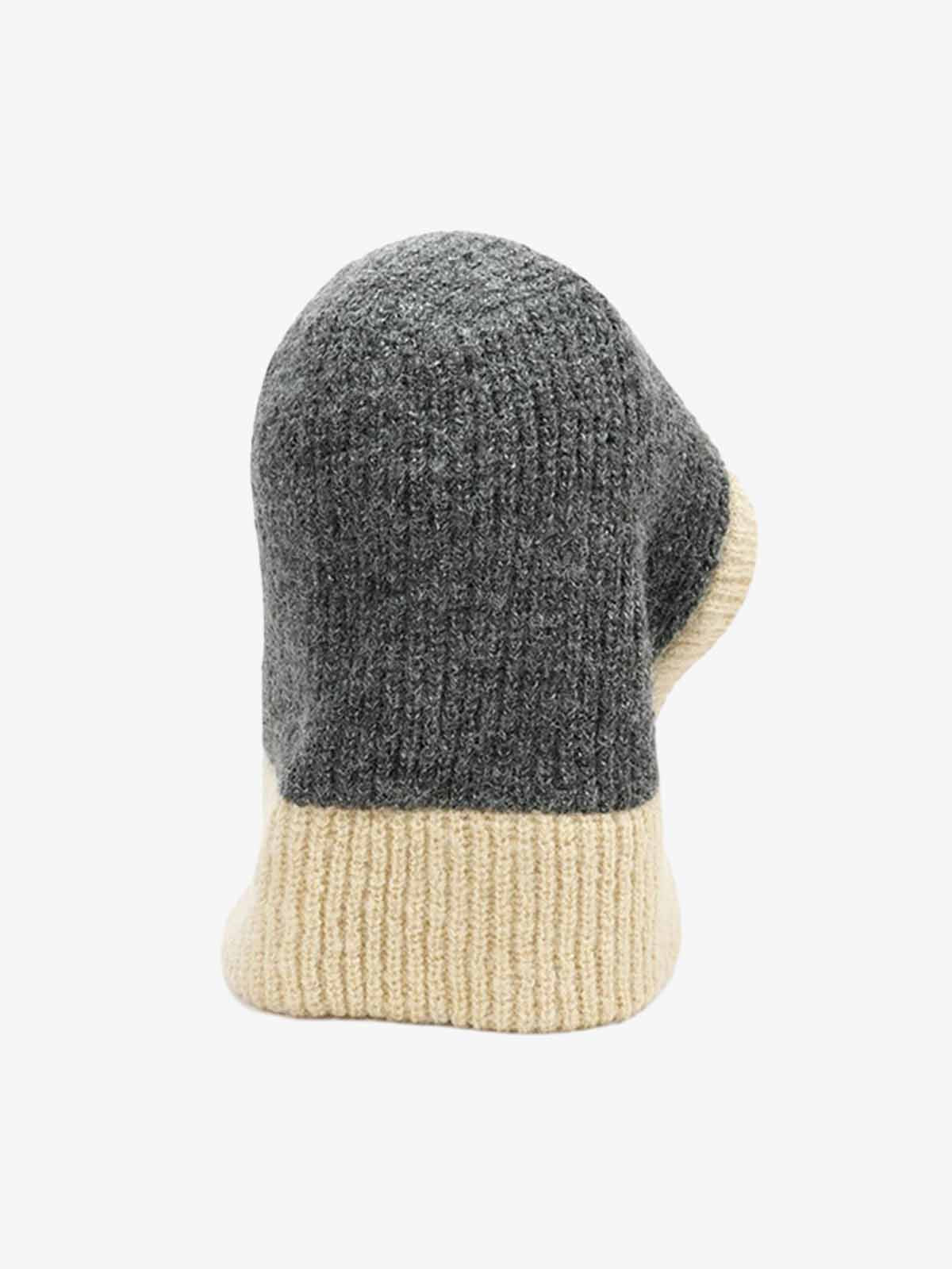 Warm balaclava styled as winter headwear