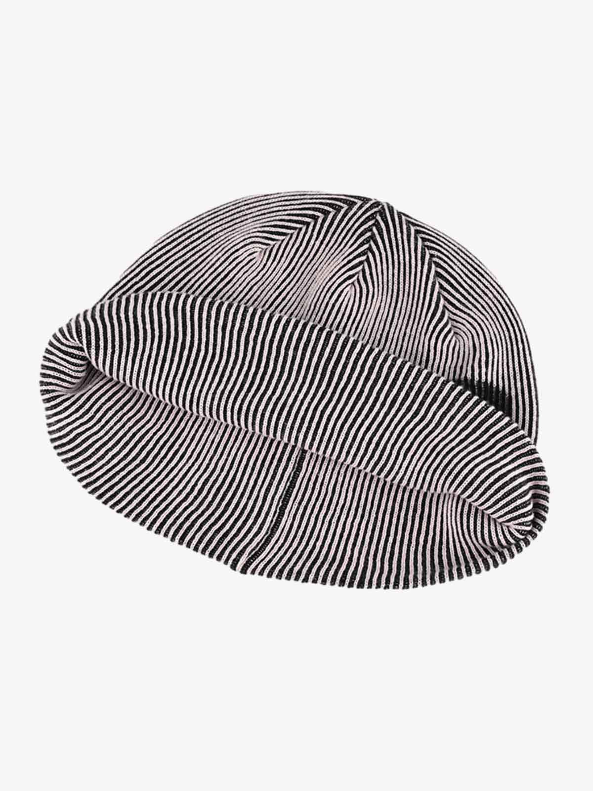 Retro high-street beanie styled as a warm everyday winter accessory