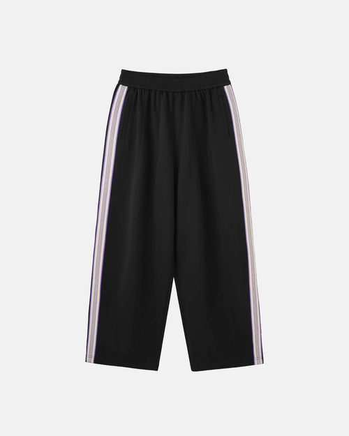 Wide-leg track trousers with a contrasting side stripe