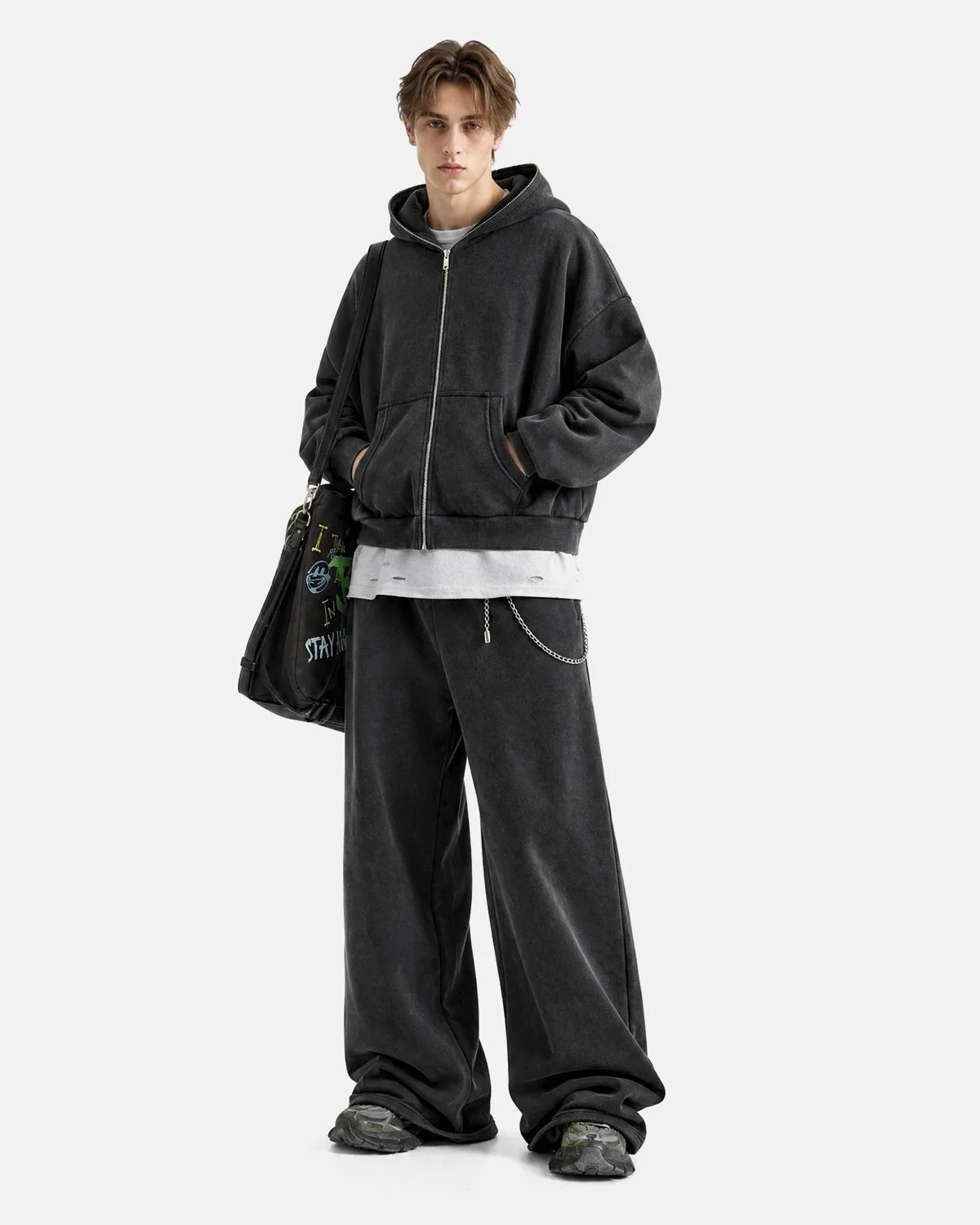 Wide-leg sweatpants with a comfortable elasticated waistband
